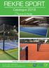 REKRE SPORT. Catalogus Tennis & Padel. aanleg onderhoud materialen. Tel (0)