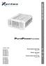 PurePower-SERIES DC-AC INVERTER. Gebruiksaanwijzing Pagina 2. Users manual Page 11. Gebrauchsanweisung Seite 19. Available models: