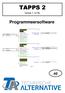 TAPPS 2. Versie 1.12 NL. Programmeersoftware