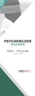 PSYCHEWIJZER OUDEREN. Halle - Vilvoorde