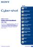 Cyber-shot-handboek DSC-T300. Inhoud. Index VKLIK!