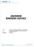 ANONIEM BINDEND ADVIES