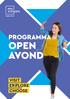 PROGRAMMA OPEN AVOND VISIT E PLORE CHOOSE