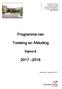 Programma van. Toetsing en Afsluiting. havo-4