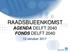 RAADSBIJEENKOMST AGENDA DELFT 2040 FONDS DELFT oktober 2017