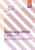 _04. Quick-scan MKBA (light) voor sportevenementen