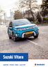Suzuki Vitara Specificaties Uitrusting Prijslijst 1 januari 2018