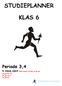 STUDIEPLANNER KLAS 6