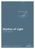 Rhythm of Light. Susanne de Graef, Montagehandleiding / Instruction manual