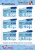 Promotions Deze kortingen zijn geldig voor nieuwe boekingen van 10/04/2015 tot en met 20/04/2015