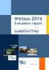 Wetsus 2016 Evaluation report SAMENVATTING