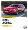 CONSUMENTENPRIJSLIJST VOORRAADPRIJSLIJST OPEL ASTRA.