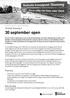 30 september open. Infoblad Sloeweg II. Planning