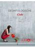 Deontologische Code DEONTOLOGISCHE. Code 12/2014