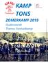 KAMP TONS ZOMERKAMP 2019