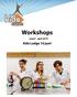 Workshops. maart april Kids Lodge 10 jaar!