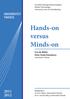 Hands-on versus Minds-on