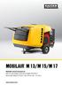 MOBILAIR M 13/M 15/M 17. Mobiele bouwcompressor Met het wereldwijd erkende SIGMA PROFIEL Nominaal debiet 0,75 tot 1,60 m³/min (27 57 cfm)