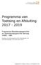 Programma van Toetsing en Afsluiting