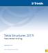 Tekla Structures 2017i. Tekla Model Sharing. september Trimble Solutions Corporation