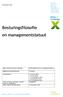 Besturingsfilosofie en managementstatuut