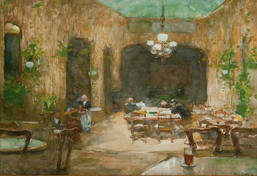 WIlHelMUS HenDrIKUS PeTrUS 1862-1931 WIlleM De zwart CAFÉ CENTRAAL, DEN HAAG