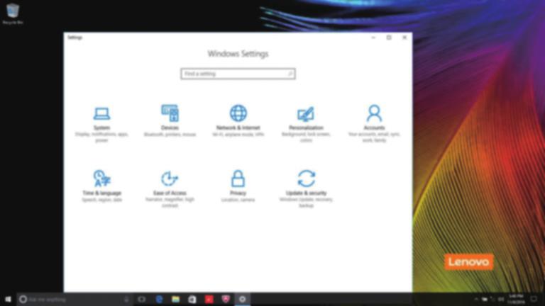 Hoofdstuk 2. Windows 10 gebruiken Instellingen In Instellingen kunt u basistaken uitvoeren. U kunt ook naar meer instellingen zoeken door middel van het vak instellingen zoeken in de rechterbovenhoek.