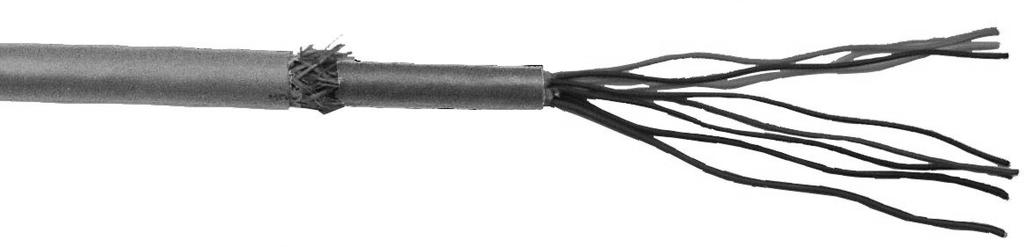Afb. 1-9: Afgeschermde of gepantserde kabel gereedmaken Gereedmaken van omhulde of gepantserde kabel aan de kant van de sensor Gereedmaken van omhulde of gepantserde kabel aan de kant van de