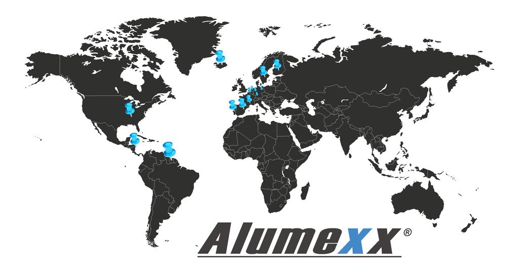 Alumexx internationaal Internationale distribiteurs : Frankrijk, Duitsland, Portugal,