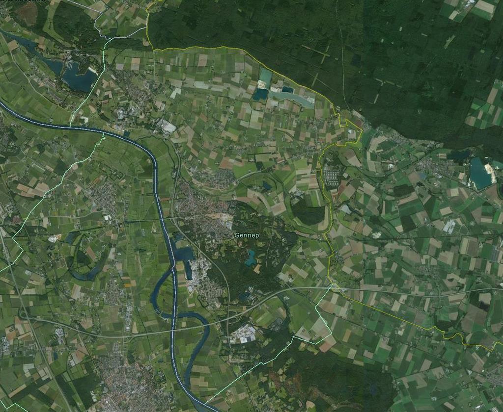 Areaal De gemeente Gennep bestaat uit de kernen Gennep, Ottersum, Milsbeek, Heijen en Ven-Zelderheide. De gemeente beslaat een oppervlakte van ongeveer 5.040 hectare. Afbeelding 1.