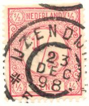 IJZENDIJKE Provincie Zeeland GRPK 0140 1898-09-30 Een grootrondstempel met karakters werd verstrekt op 30 september 1898.
