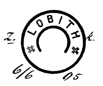 De benaming LOBITH werd gehanteerd vanaf 1 juli 1882, toen het hulppostkantoor bevorderd werd tot postkantoor. Op 1 januari 1883 echter werd de benaming LOBIT voorgeschreven (zie aldaar).
