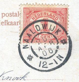 NAALDWIJK Provincie Zuid-Holland GRPK 0188 1896-10-17