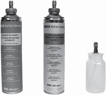 Eerste ingebruik-name 7.11 Reservoirgrootte invoeren Voor verse olie en UV-contrastmiddel kunnen reservoirs met 500 ml (B) of 250 ml (C) (toebehoren) gebruikt worden.