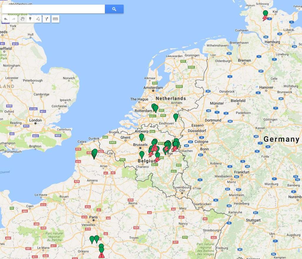 x aantal velden bemonsterd in D geanalyseerd door IfZ Uitstaande melde: resistentie