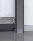 DEURGORDIJN Het deurgordijn is van PVC met witte stoffen versterkingsstrips. Als optie zijn stoffen versterkingsstrips in een grote verscheidenheid van RAL-kleuren leverbaar.