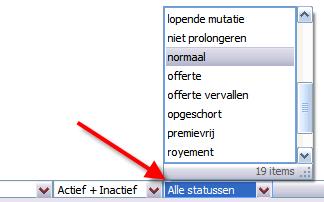 Bancair overzicht via Correspondentie uitgebreid Via Instellingen