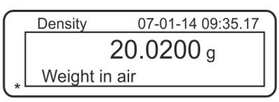 Om de keuze te wijzigen de toets TARE drukken. Met de navigatietoetsen het cijfer vergroten of verkleinen.