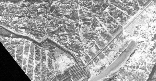 Afbeelding 3.3 Ligging van militaire schietbanen nabij Uilenbosch en de Vlakte van Waalsdorp in de jaren 30 (bron: DotKa data, mozaïek luchtfoto s 1938).