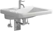 Fonteineenenn I Lave-mains I Hand-rinse Wastafels basins Rolstoelwastafel 55/65 NIEUW 55 x 52,5 cm met kraangat en overloop met