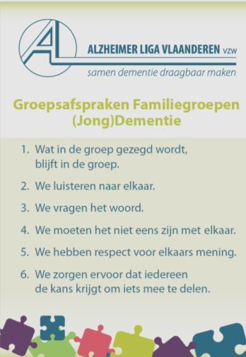 In 2018 werd de volgende boomerangkaart ontwikkeld: Werkgroep Evenementen Vlaams symposium Jongdementie: frontotemporale dementie 2018 De volgende personen troffen de nodige voorbereidingen voor het