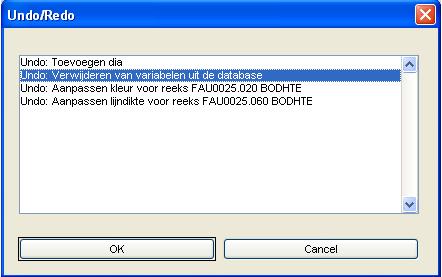 Figuur 38: Undo/redo via keuze lijst. 4.2 Het helpcenter 4.2.1 Inleiding Het helpcenter biedt toegang tot: De online DiaInspector handleiding in.