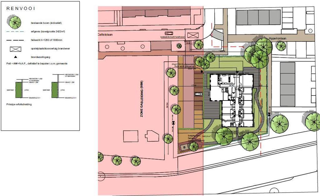 Situatie Heerhugowaard: = 8 parkeerplaatsen