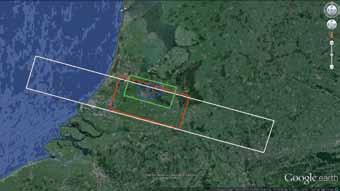 17 Ruimtelijk beeld Hoewel het geen hoofddoel was om tijdens CINDI-2 satellietmetingen te valideren, zijn er ook metingen gedaan om ruimtelijke variaties van de NO 2 - concentraties in kaart te