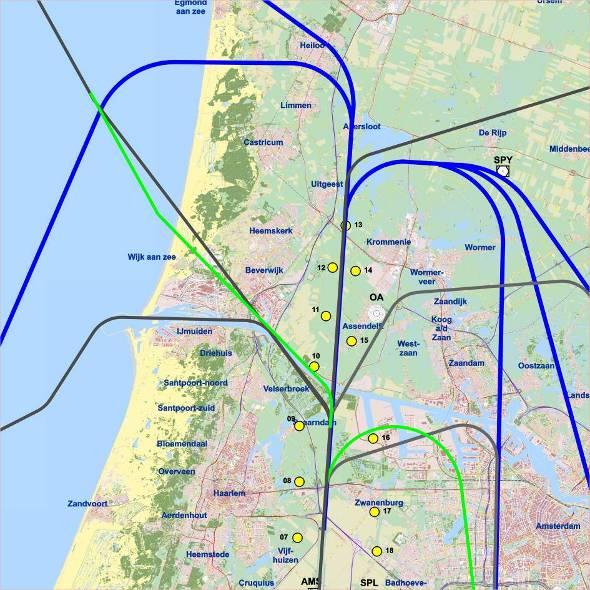 17. Voorwaardelijke maatregel De nachtelijke vertrekroutes vanaf de Polderbaan ook in het uur tussen 6 en 7 vliegen. De sector is bereid deze maatregel uit te voeren tussen 6.00 en 6.45 uur.