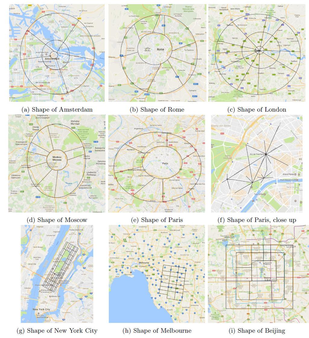 1. Vorm van een stad beinvloedt logistieke infrastructuur Dominique Munten jul 2017 When and why should we go for non hexagonal tilings in logistics?