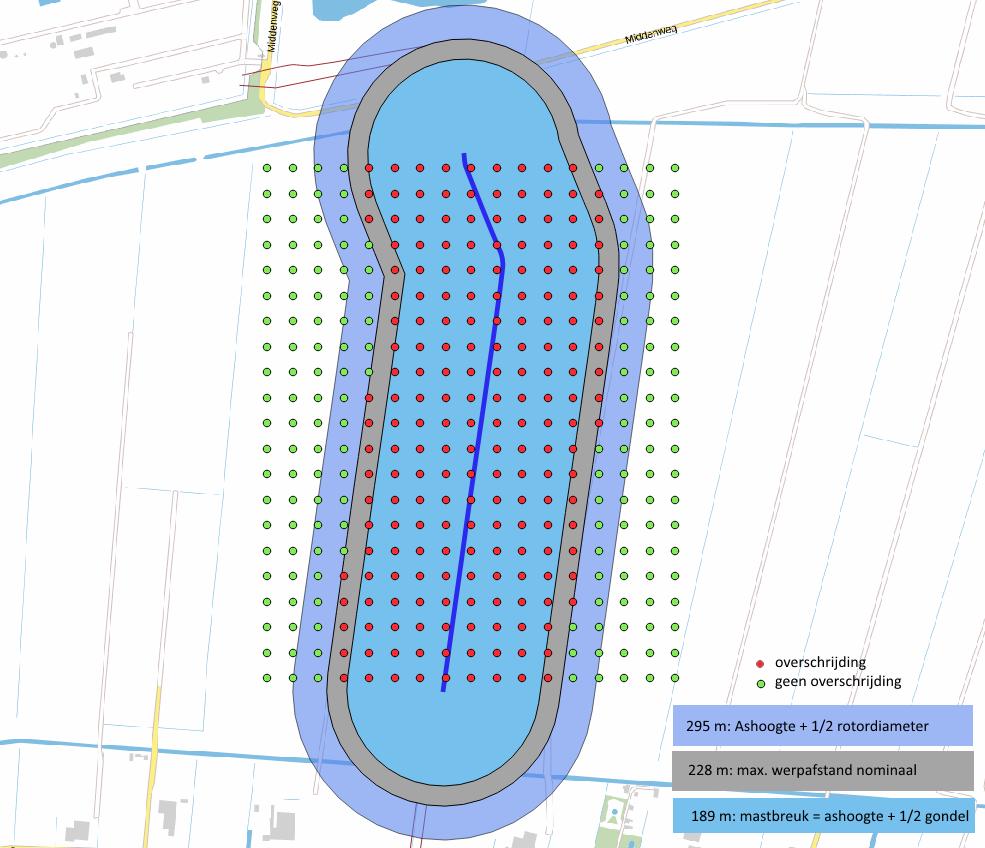 5.1.3 Buisleidingen In alle varianten bevindt zich één prototype turbine binnen de invloedssfeer van de buisleidingen. Het plaatsen van de turbines leidt niet tot een overtreding van het Bevb.