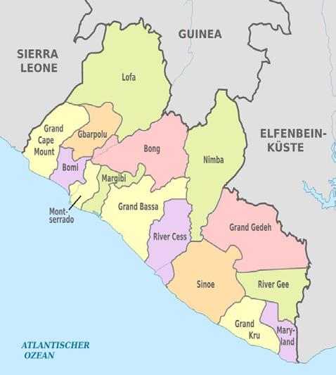 Waar is Stepping Stone Liberia (SSL) werkzaam? Ons team werkt in de ver afgelegen en geisoleerde provincie Rivercess, Liberia / West-Afrika. Daar is traditionele landbouw de enige bron van overleven.