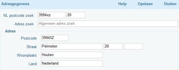 Optie 1 is met name bedoeld als u een Nederlandse postcode heeft. Optie 2 