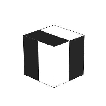 kubus wordt zo in e e n figuur zichtbaar.